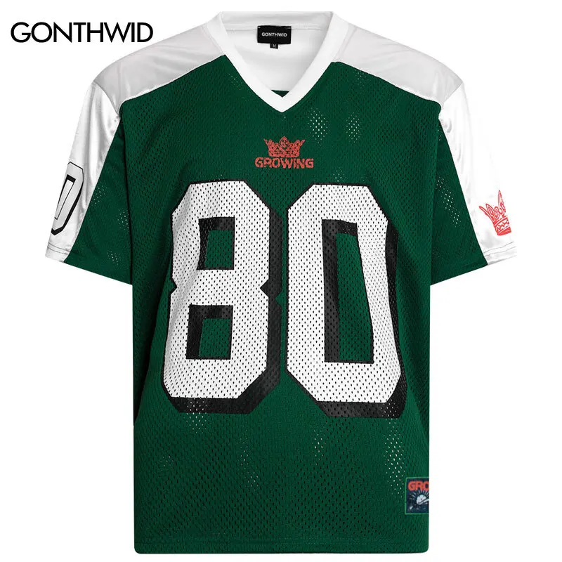 Ретрорубашка Y2K узор печать быстро высохшая сетка патч толстовка летний V