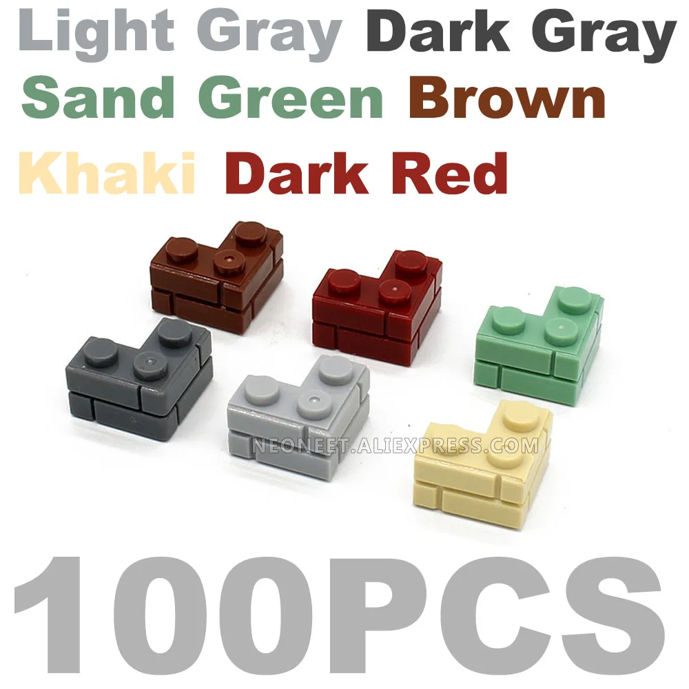 

MOC Parts Bulk Kits 1x2 Bricks Wall Corner Bricks Building Blocks Sets DIY 98283 6000066 City Street Houses Castle Lot Toy