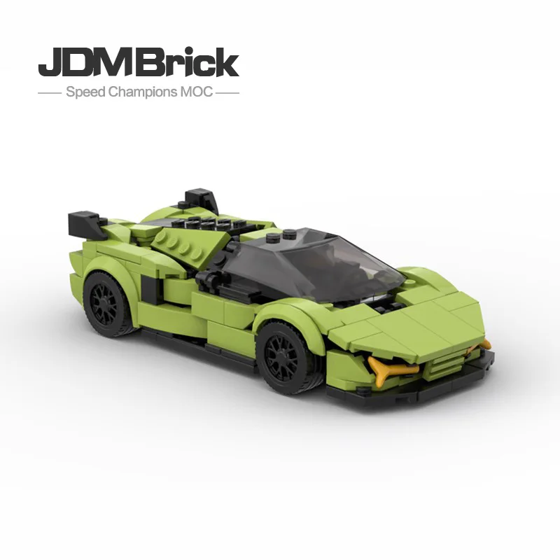 Строительный блок, креативная головоломка, игрушечный спортивный автомобиль SIAN FKP 37 Supercar Speed 8 Grid Model Boy