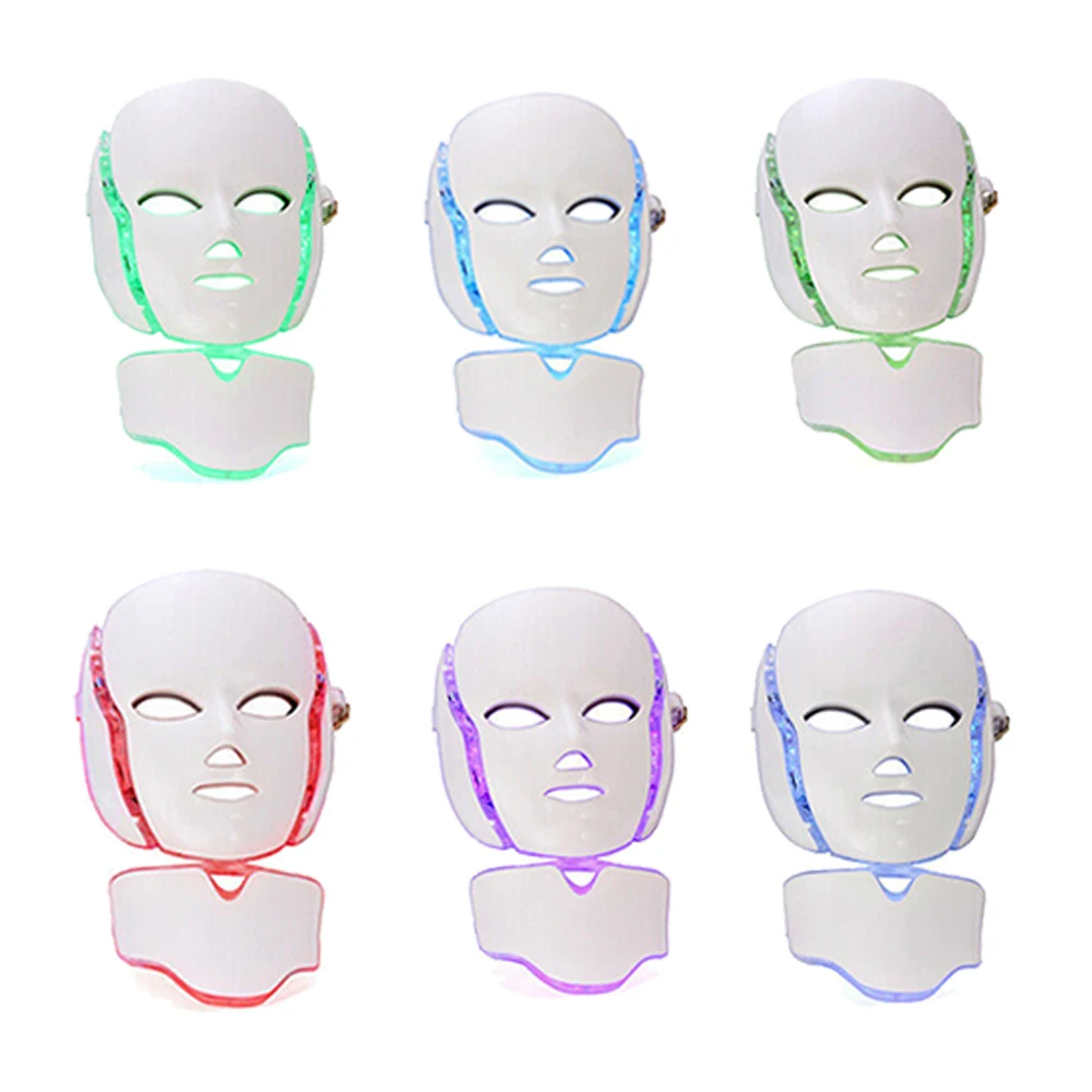 

Newest Red Led Light Facial Mask 7 Color Light Therapy Skin Care Photon Led Face Mask
