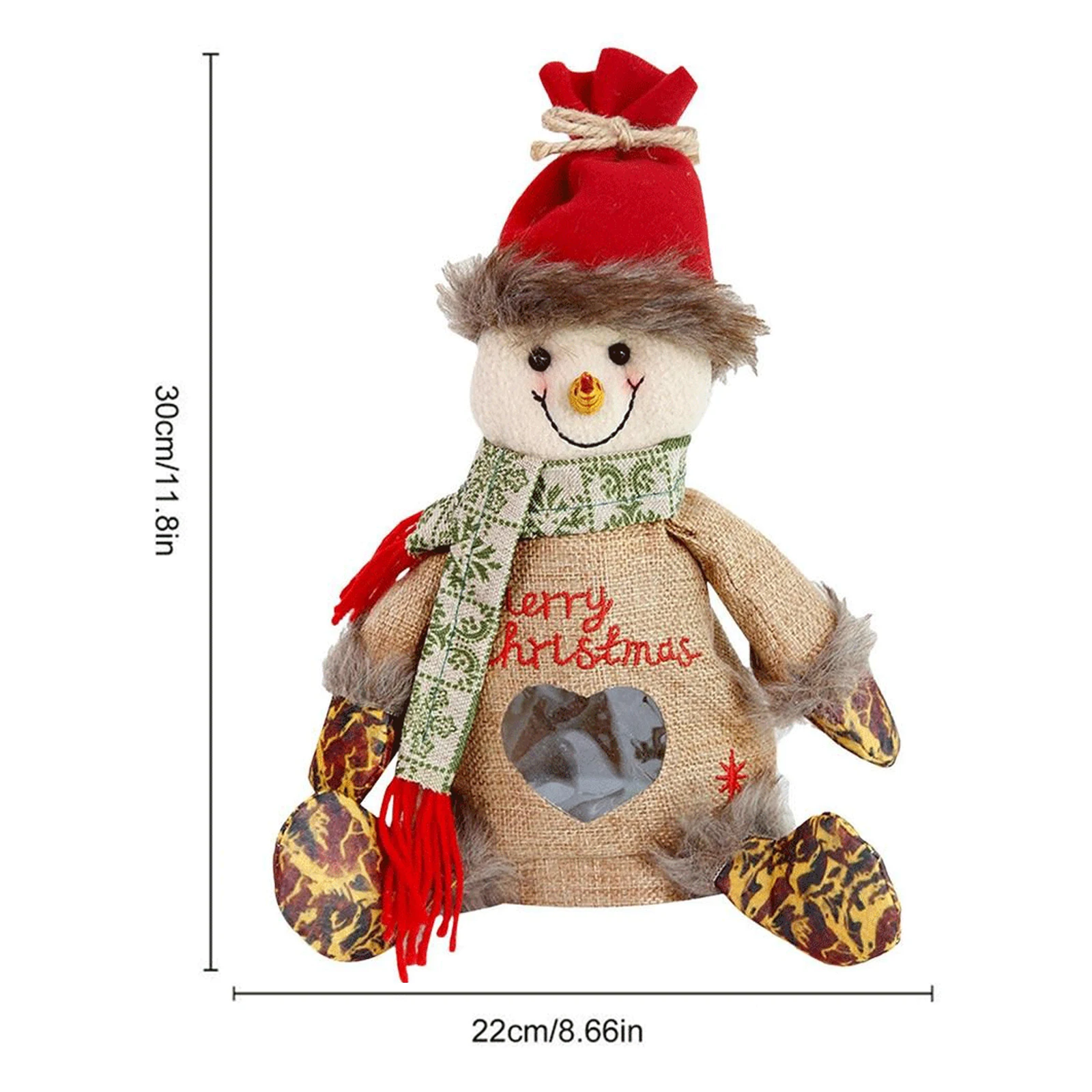 Прозрачный пакет для яблок на молнии - Рождественский подарок пожилым людям