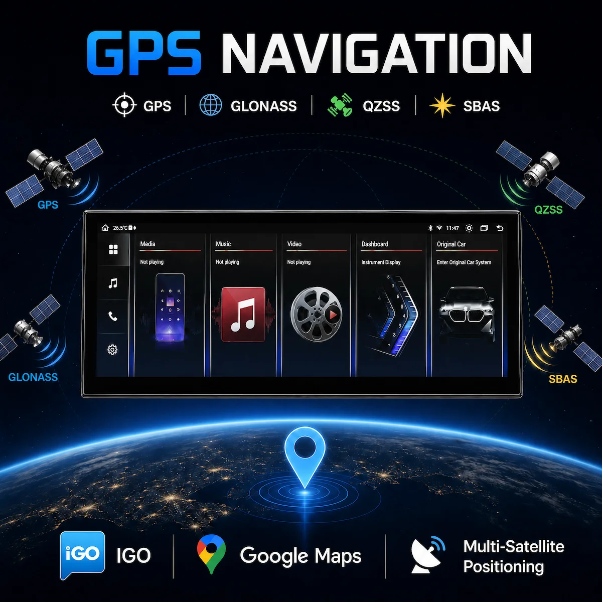 Фото 14,9-дюймовая Android-навигация для BMW 3 серии E92 2005-2007 с поддержкой CCC/CIC, 4G, беспроводного CarPlay, Android Auto и 360-градусной панорамной камерой, автомобильная магнитола №3