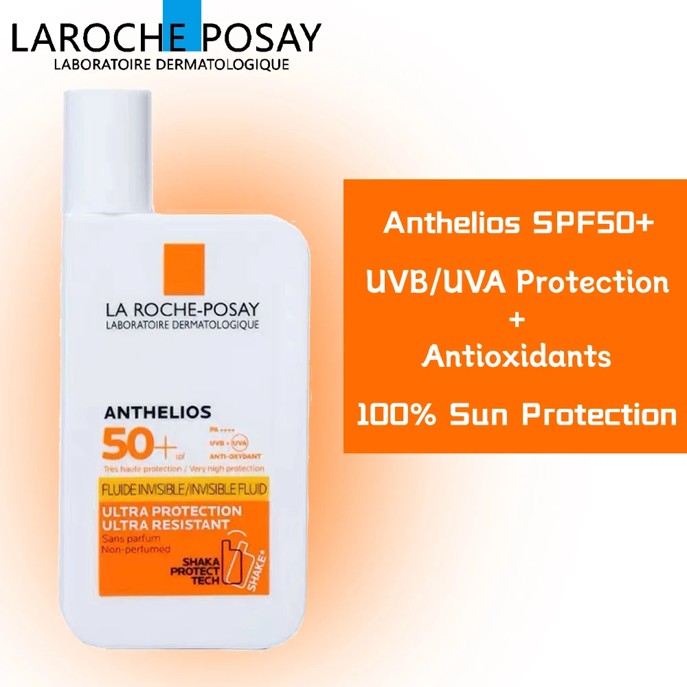 

La Roche Posay Original Anthelios SPF50+ Face Sunscreen Fluide Invisible Waterproof and Sweatproof Concealer Body Sunscreen 50ml