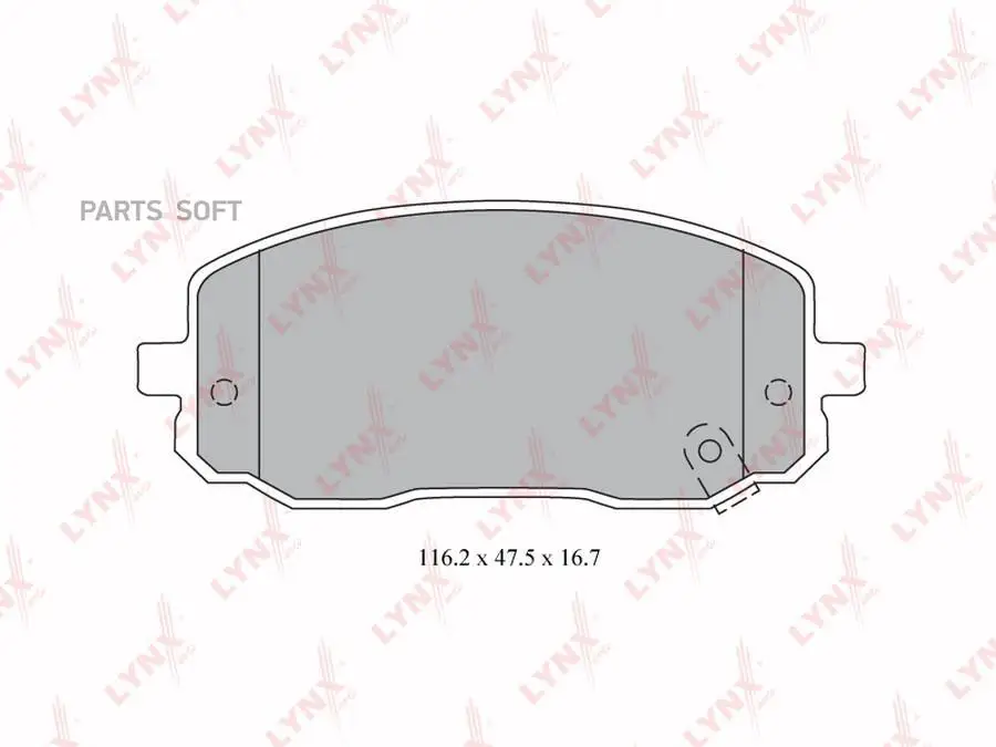 LYNXAUTO BD4409 Колодки тормозные дисковые | перед