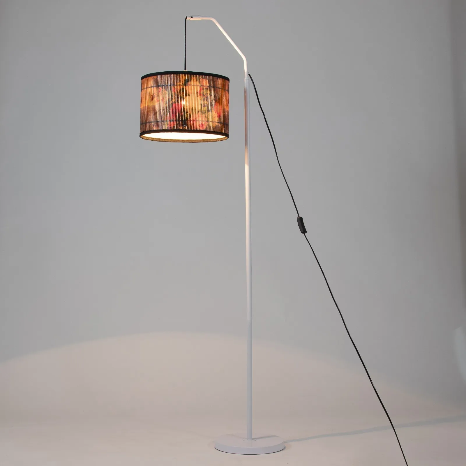 Торшер Медиум цветочный Е27 40Вт белый22х22х155см МОДЕЛЬ F761TT-1297