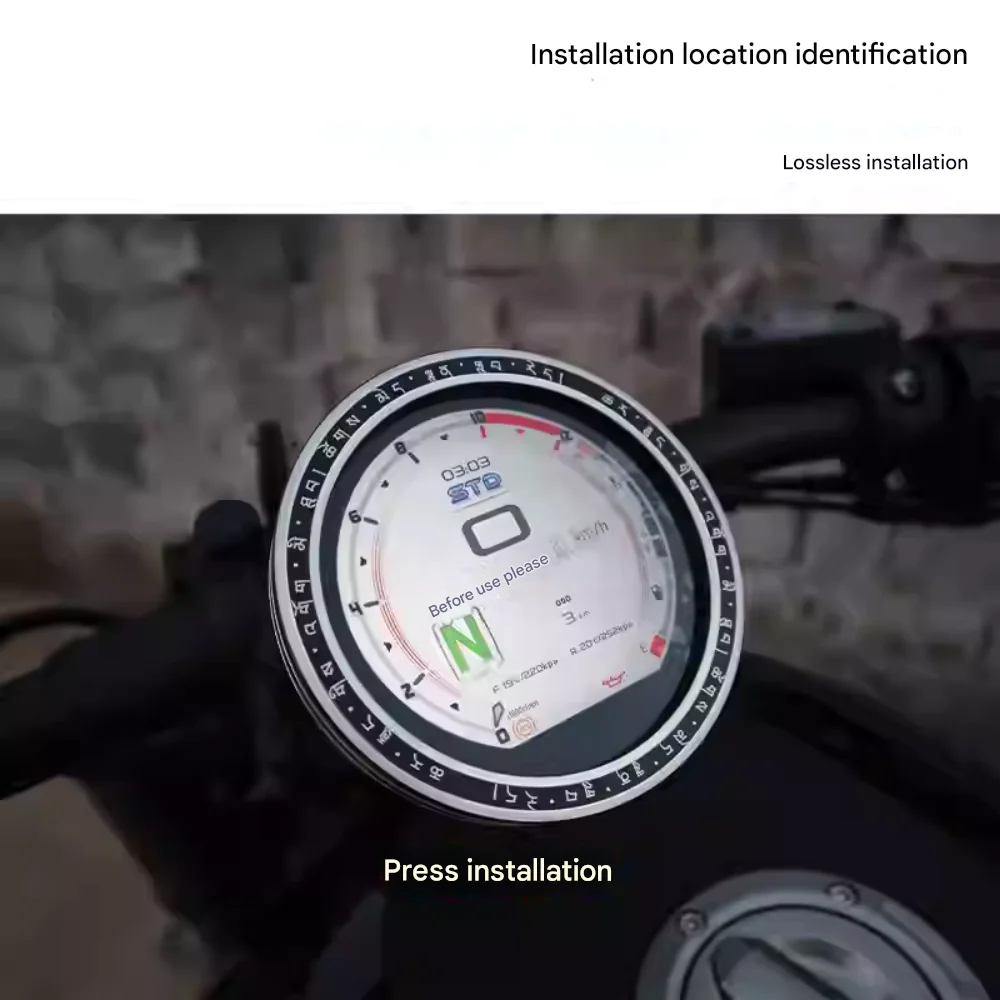 Фото Для QJMOTOR SRV 600, модифицированная крышка приборной панели/декоративная крышка/защитная крышка спидометра из алюминиевого сплава с ЧПУ является разрешением №5