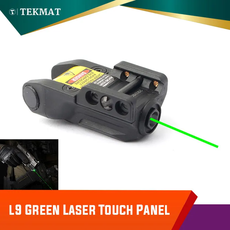 

Tekmat L9 Shockproof Low Profile USB Rechargeable Gun Green Laser Pointer Sight Smart Sensor Switch Black Xhunter