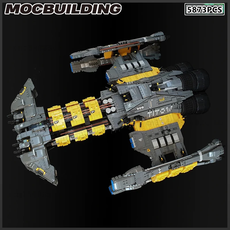 Battlecruiser MOC Building Block Movie Destroyer Frigate DIY Кирпичная модель Starfighter Сборочный комплект