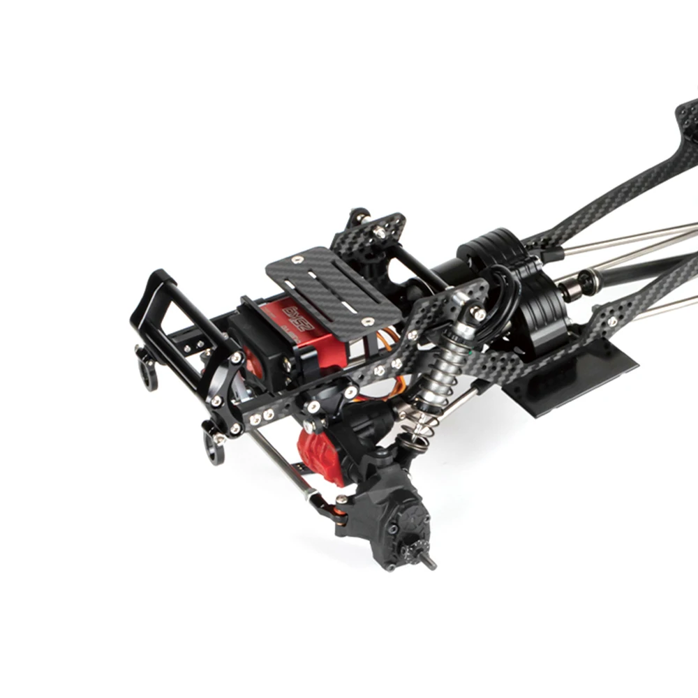 Комплект шасси из углеродного волокна LCG рельсовая коробка передач для 1/10 RC Crawler