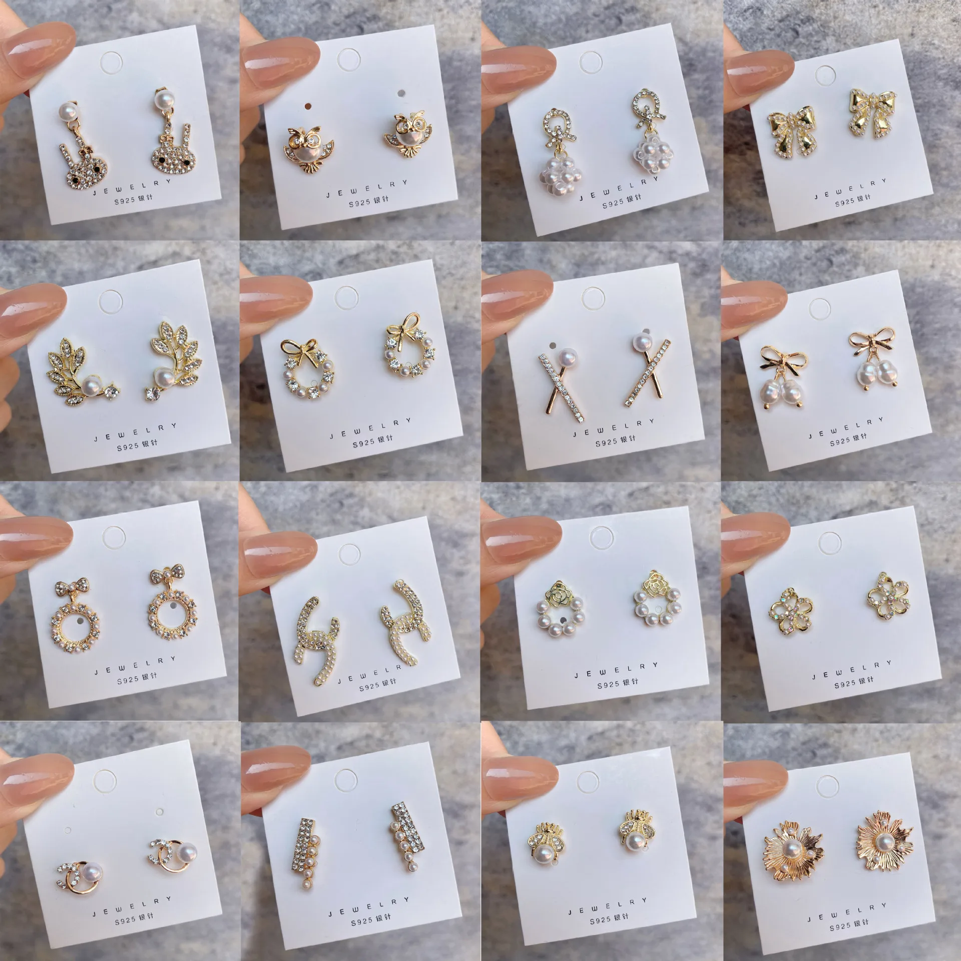 

925 Sterling Silver Stud Earrings Luxury Zircon Piercing Round Earring for Women Anti-allergy Earings Girl Circle Jewelry Gift