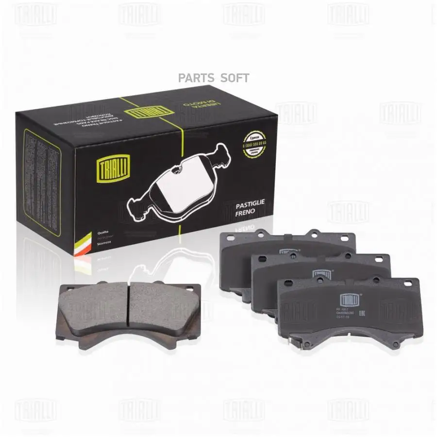 TRIALLI PF1917 Колодки тормозные Toyota Land Cruiser (J200) 07-; Lexus LX570 07- передние Trialli  1шт