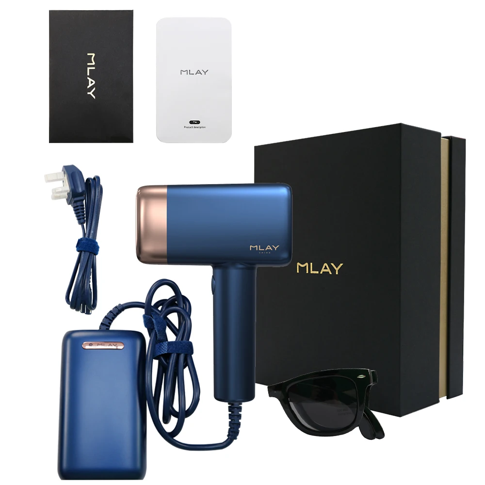 MLay Laser Epilator T14 Hair Removal IPL ICE Hair Removal Cold  Painless Epilator Body Face Depilador a Laser 500000 Flashes