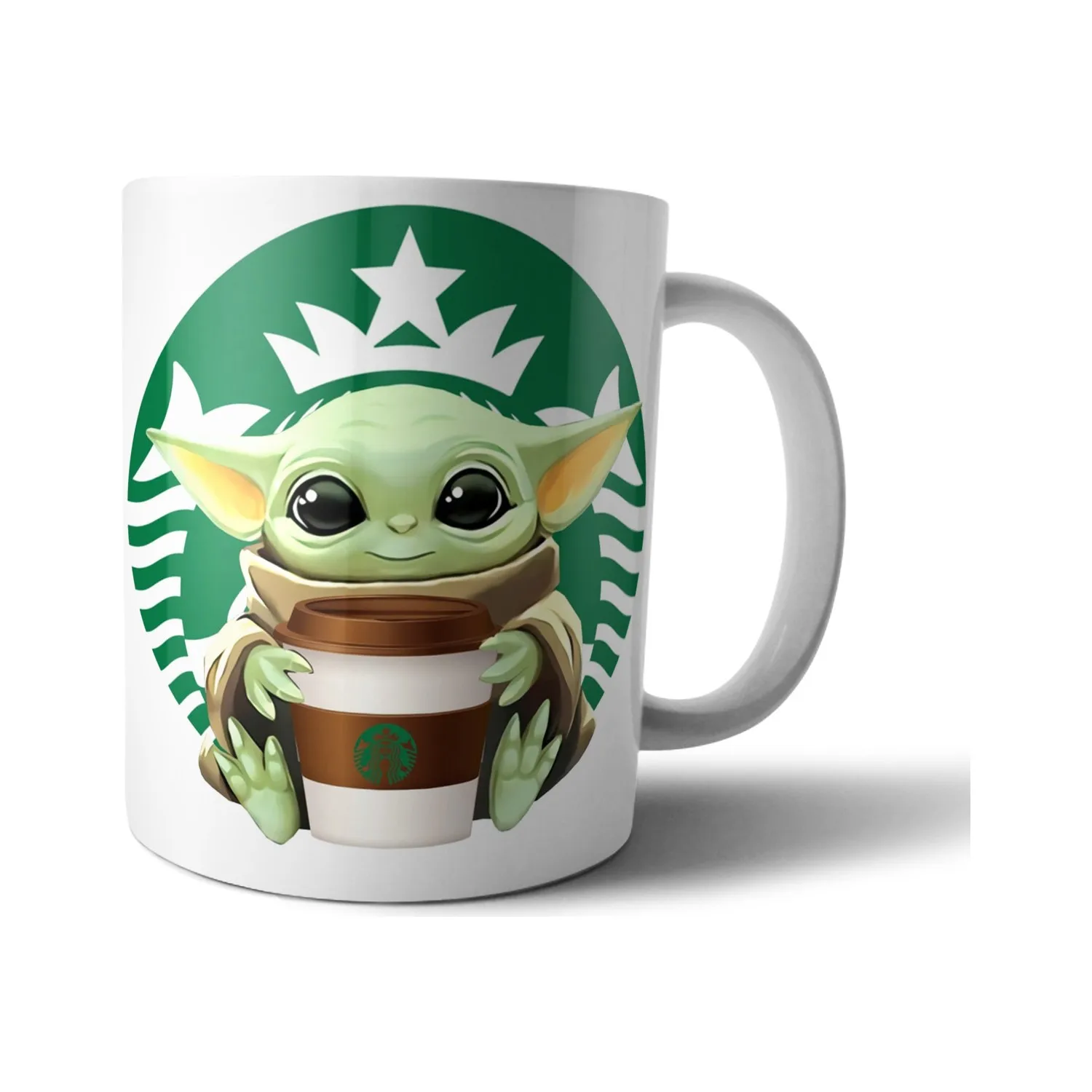

Кружка-чашка Pixxa Baby Yoda Grogu Starbucks