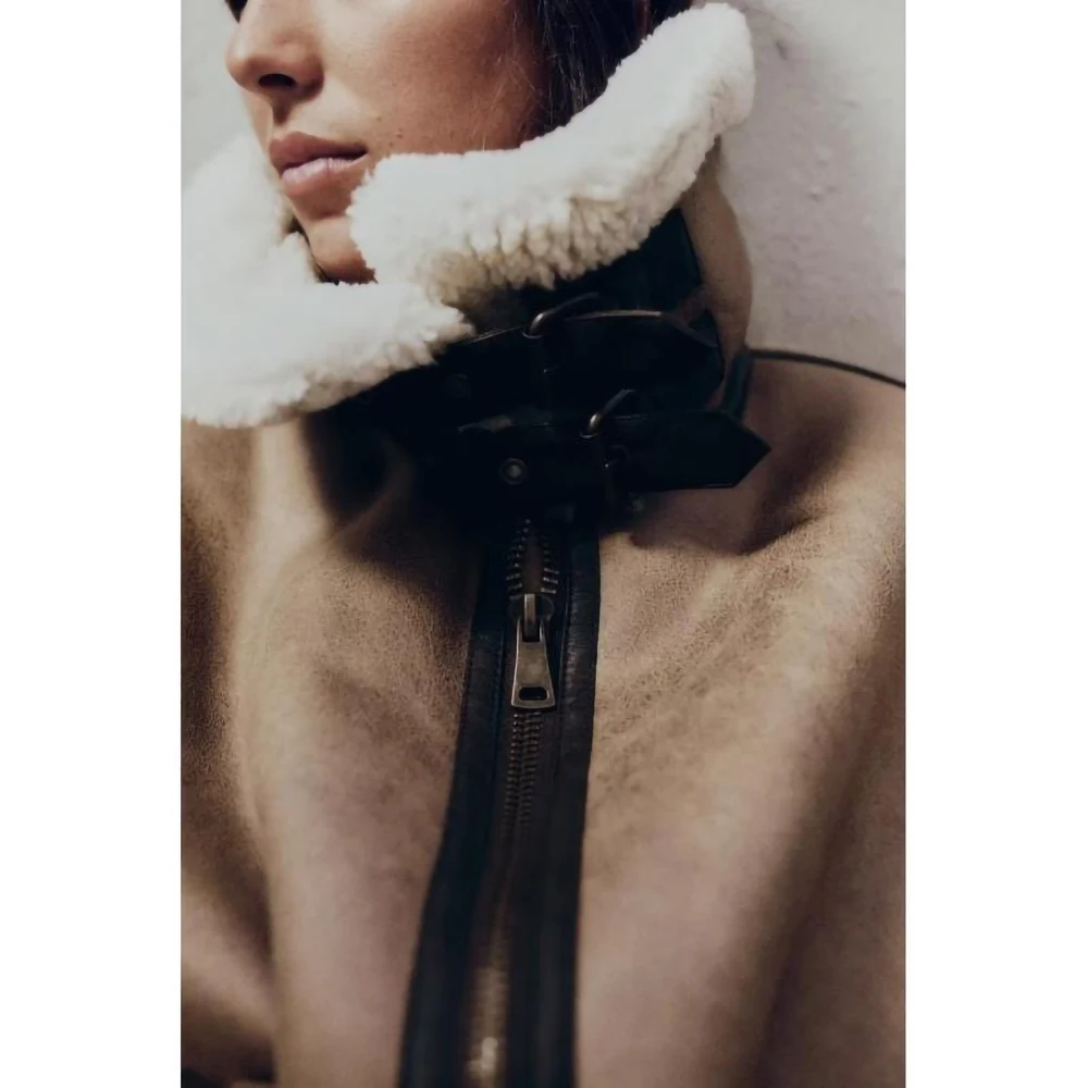 2022 Autumn Winter New Women's Faux Leather Jacket Vest Street Fashion Patchwork Waistcoat Thicken Lapel Coat Commuter Outwear