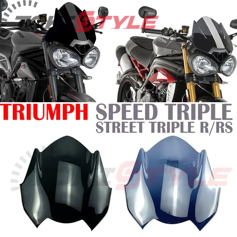 Подходит для триумфа SPEED TRIPLE 2016-2020 STREET TRIPLE R/RS 2017-2021, мотоциклетный спортивный аксессуар для лобового стекла