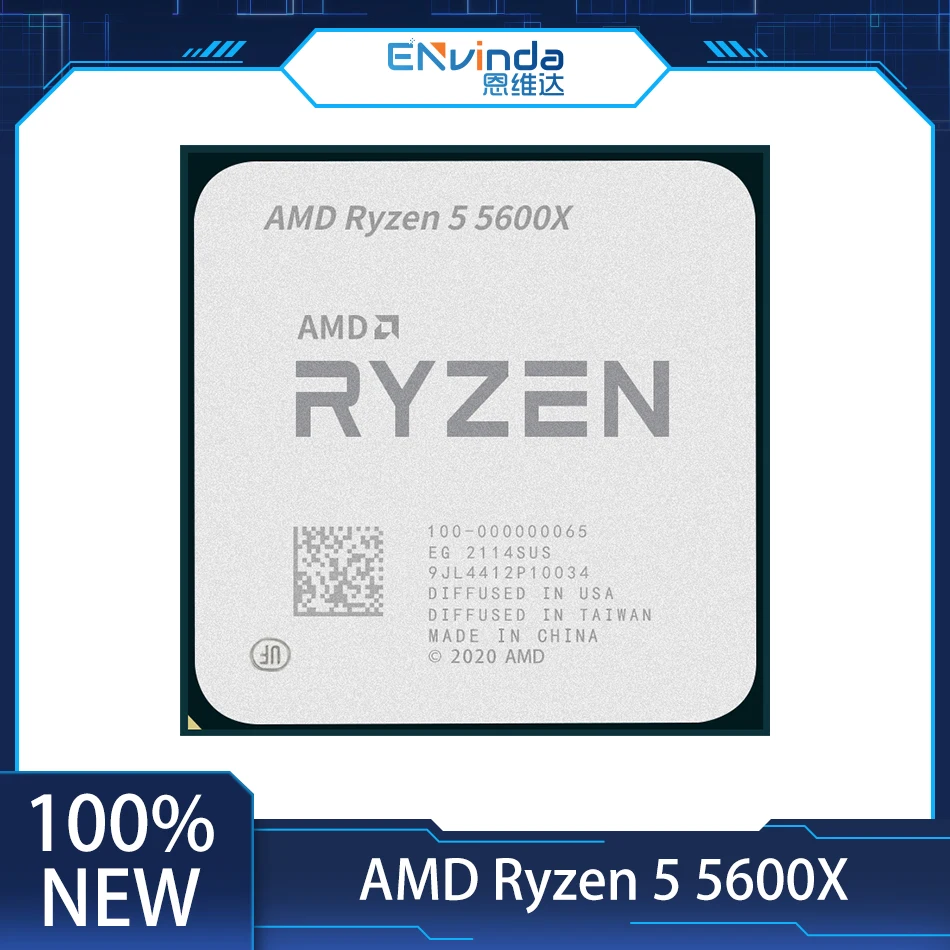

AMD Ryzen 5 5600 X R5 5600X 3.7 GHz 6-Core 12-Thread CPU Processor 7NM 65W L3=32M Socket AM4 Support B550M Motherborard