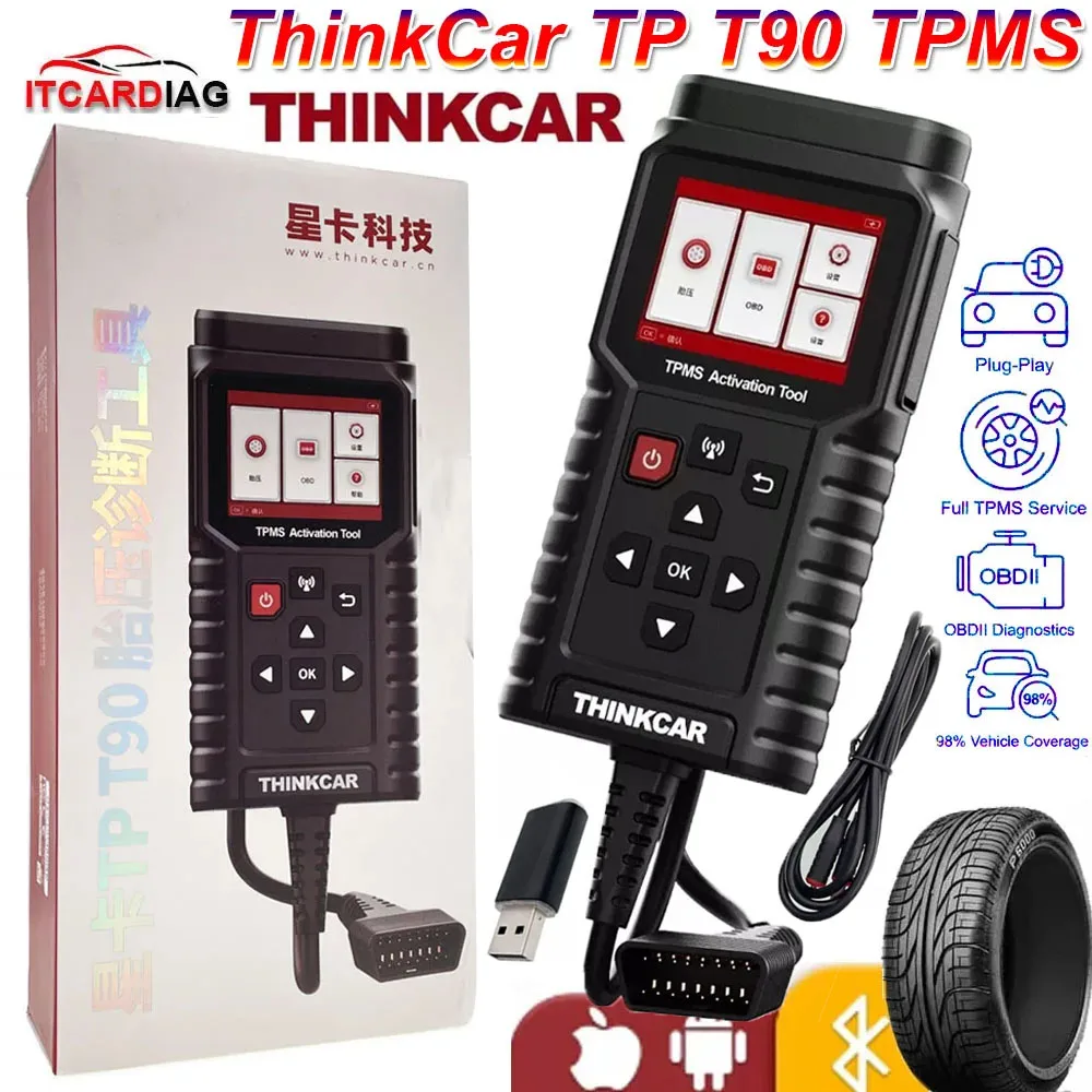 ThinkCar TP T90 TPMS Инструмент активации OBD2 Автомобильный диагностический программатор