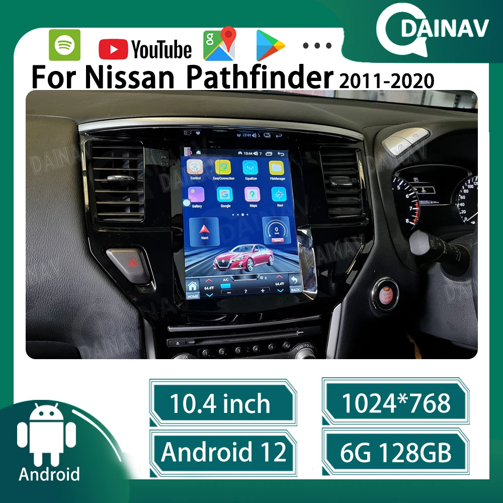 

Автомагнитола 2din на Android для Nissan Pathfinder R52 SL SV 2012-2020, автомобильный стерео Мультимедийный плеер с GPS-навигацией Carplay
