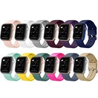 silicone strap for apple watch 7 6 se 5 4 3 2 1 iwatch band 45mm 41mm 44mm 40mm 42mm 38mm pin and tuck buckle watchband belt