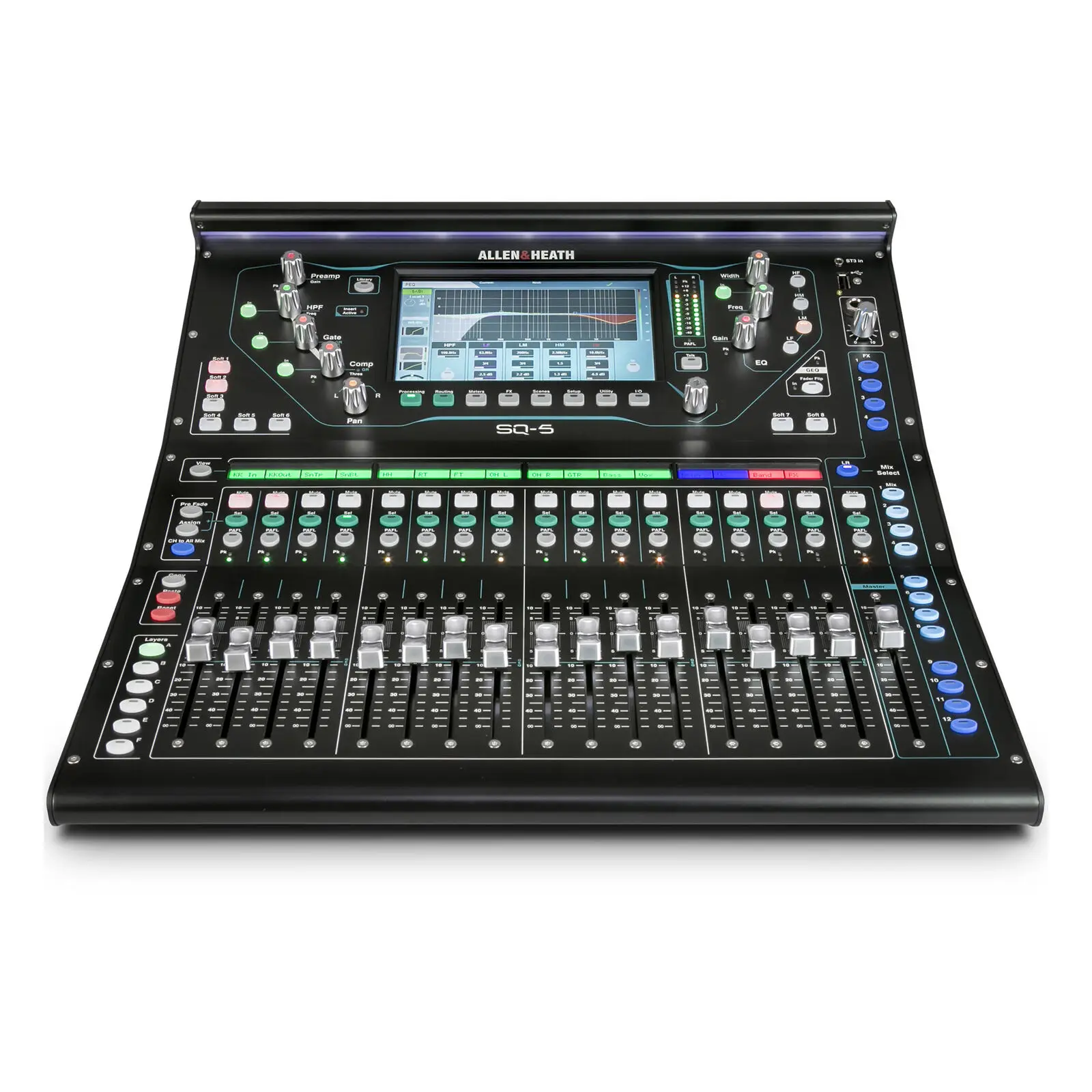 

T B Allen & Heath SQ-7 48-Channel 36-Bus Digital Mixer with 32+1 Motorized Faders