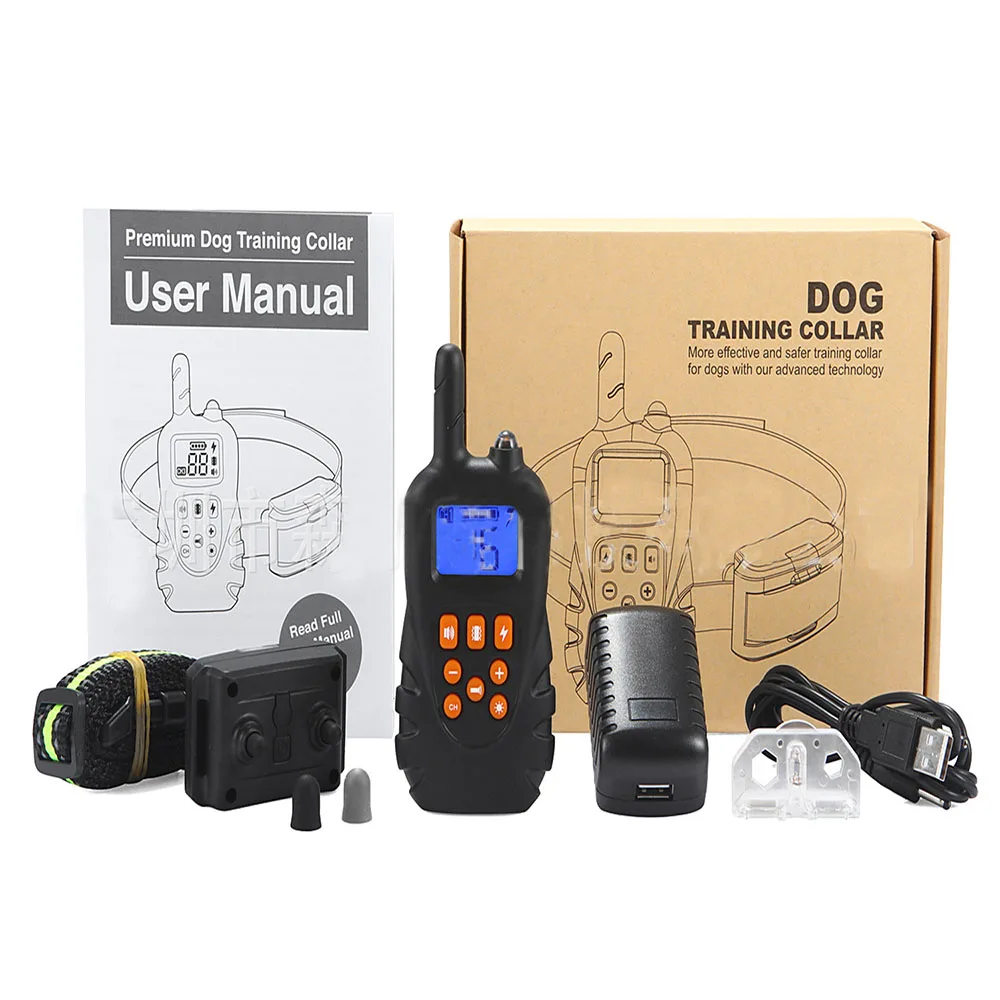 

10 PCs Waterproof Electronic Anti Bark Collar Training Device With Remote Control