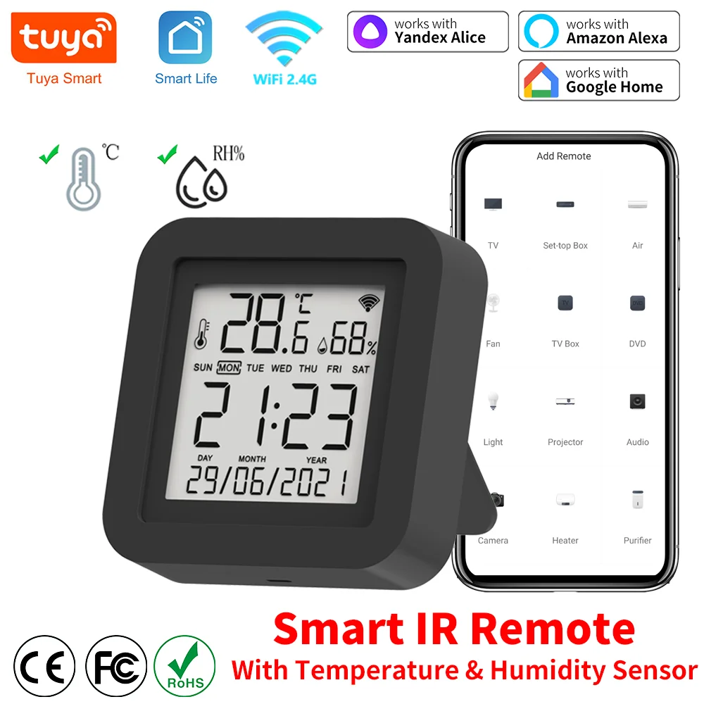 With Temperature & Humidity Sensor  For Air Conditioner Tv A