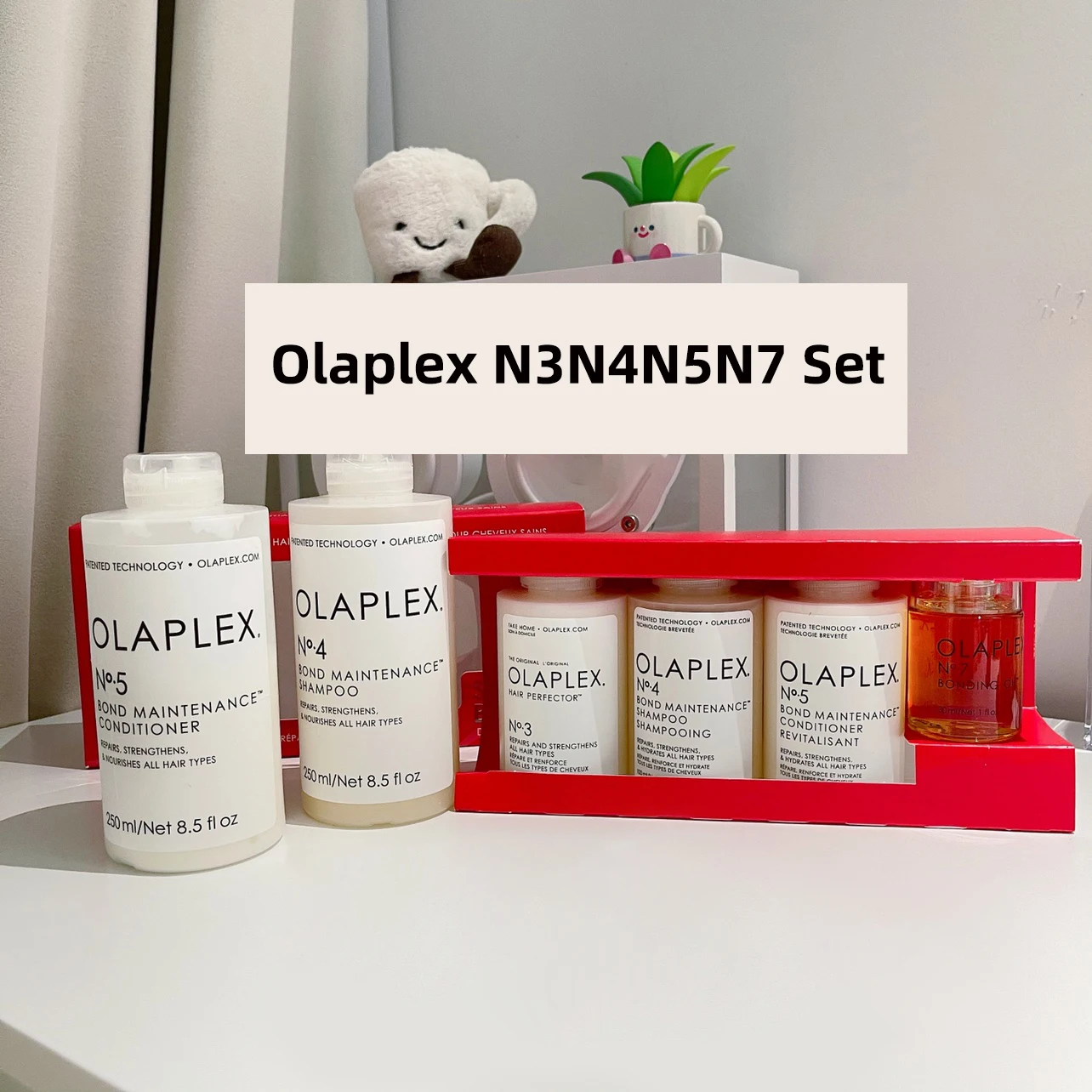 

Olaplex Treatment N3N4N5N7 Set Original Hair Essential Oil Shampoo and Conditioner Repair Damaged Strengthens All Hair Structure
