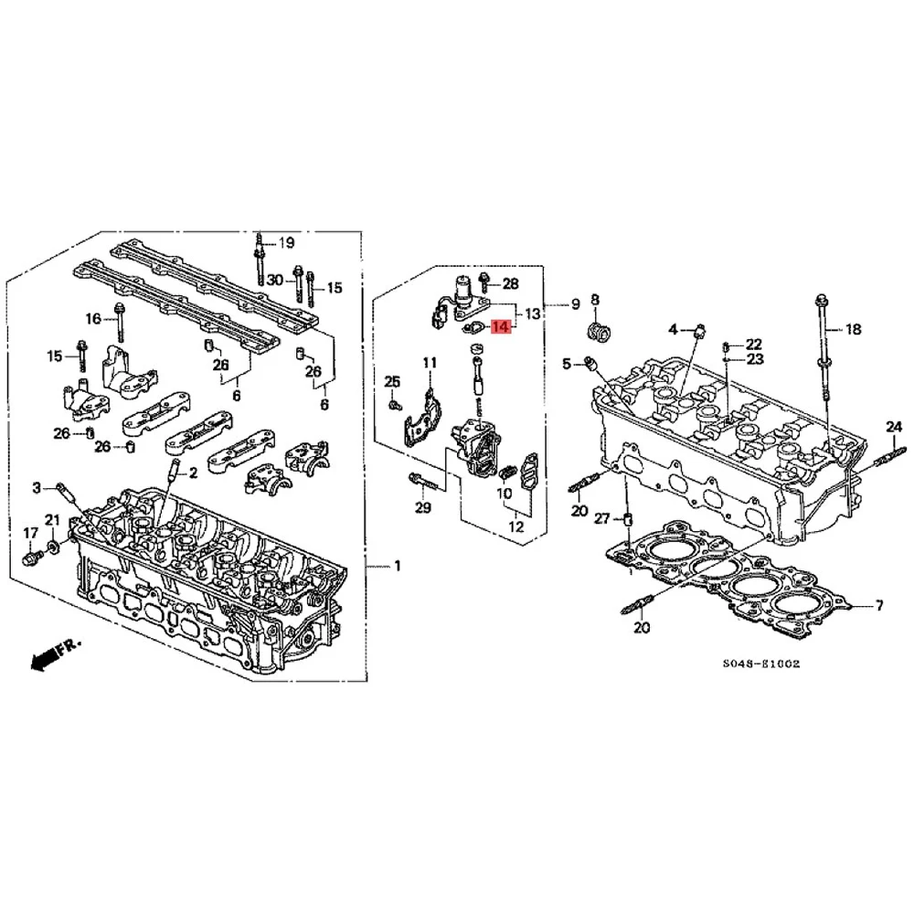 15825-P2M-005 36172-P08-015 Заменяет комплект прокладок соленоида VTEC для Honda Civic 1996 1997 1998 1999 2000