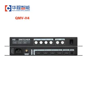 QMV-H4 Multi Screens Splitter 4 in 1 out 4K LED Video Splitter Manufacturer Direct Sales Display Switch For Switcher