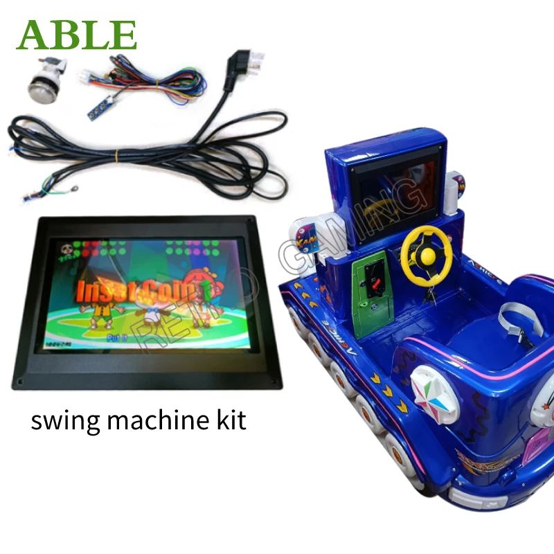 LCD Kiddie Rides Game Controller Kid Swing Machine Kit Coin Operated Children Play Equipment