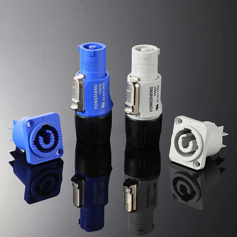 

1PCS YS650/651/652/653 Blue/Gray Aviation Industry Power Plug Socket NAC3FCA Large Screen Lighting LED Connectors
