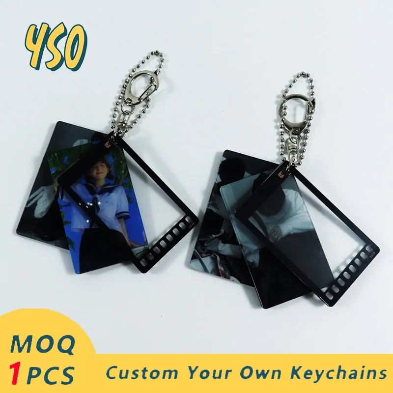 YSO пользовательские переключаемые акриловые брелки со звездами Kpop подвески