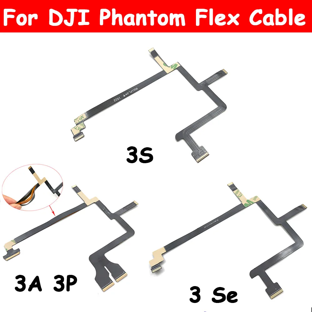 20Pcs For DJI Phantom 3 Camera Drone 3A 3P 3S SE Flexible Cable Gimbal Repair Ribbon Flat Cable PCB Flex Repairing Parts enlarge