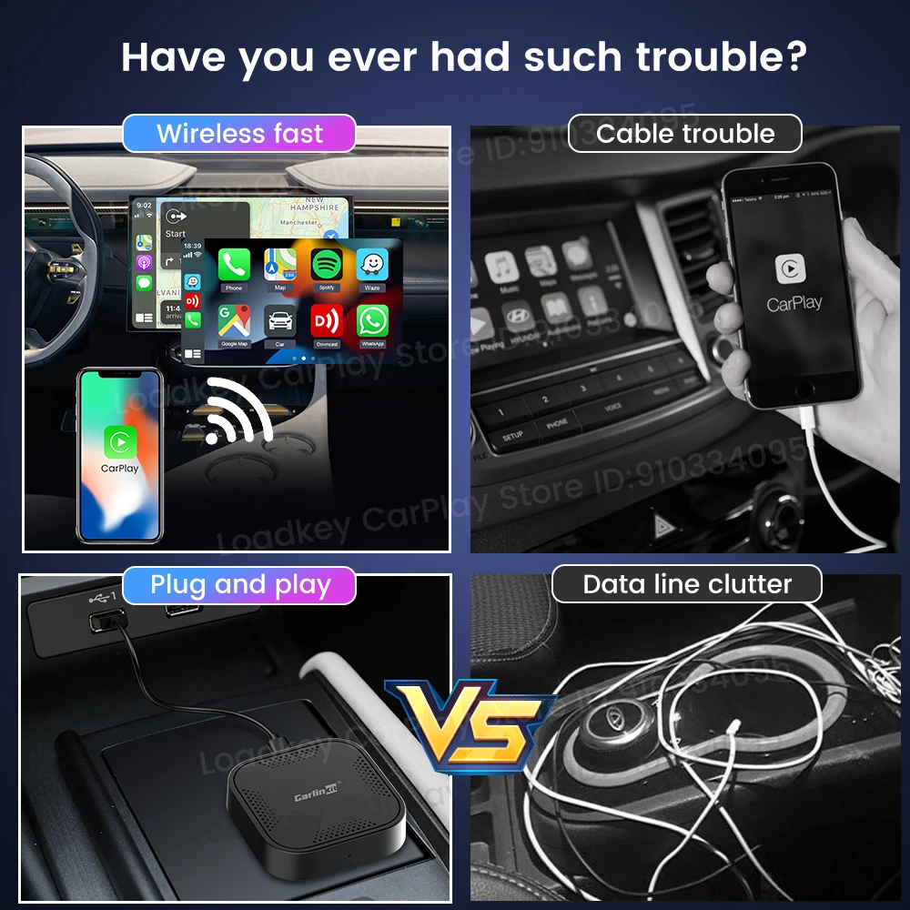 Беспроводной Адаптер Carlinkit Pro 64 ГБ AI Box Для Автомобильного Радиоприемника