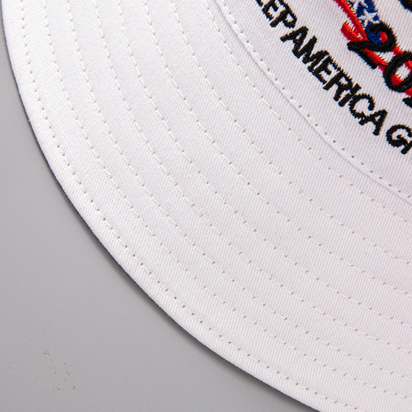 2024 Шляпа-панама Трампа красная с вышивкой флага Keep America Great USA