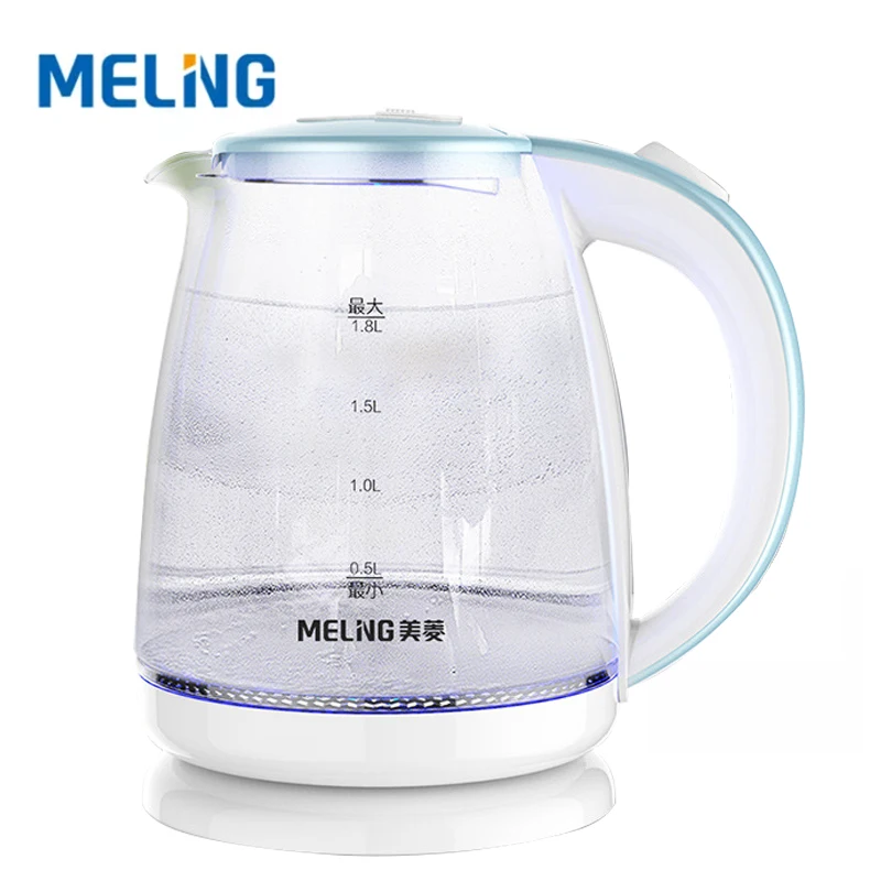 MELNG 1800ml Glass Electric Kettle 1500W Fast Hot Boiling Intelligent Temperature Control Anti-Overheat Kettle Tea Pot