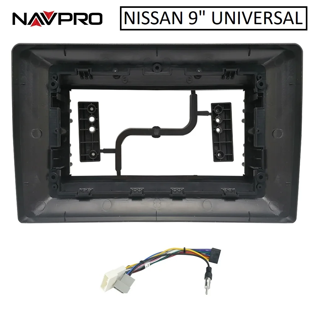 

NISSAN SENTRA B16 MARCH TIIDA 9 INCH Frame/Fascia and connecting cables for NAVPRO CASKA Multimedia Center Installation