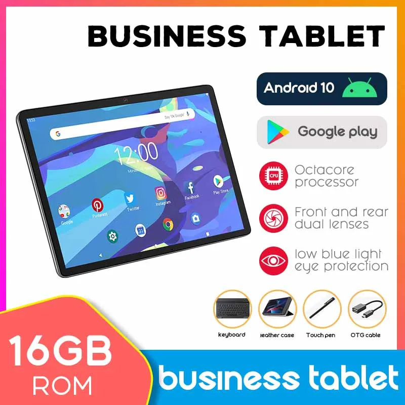 11 inch Business Tablet PC Android 10 16GB RAM 512GB ROM HD Screen tablets 5G Dual SIM Google Play International version