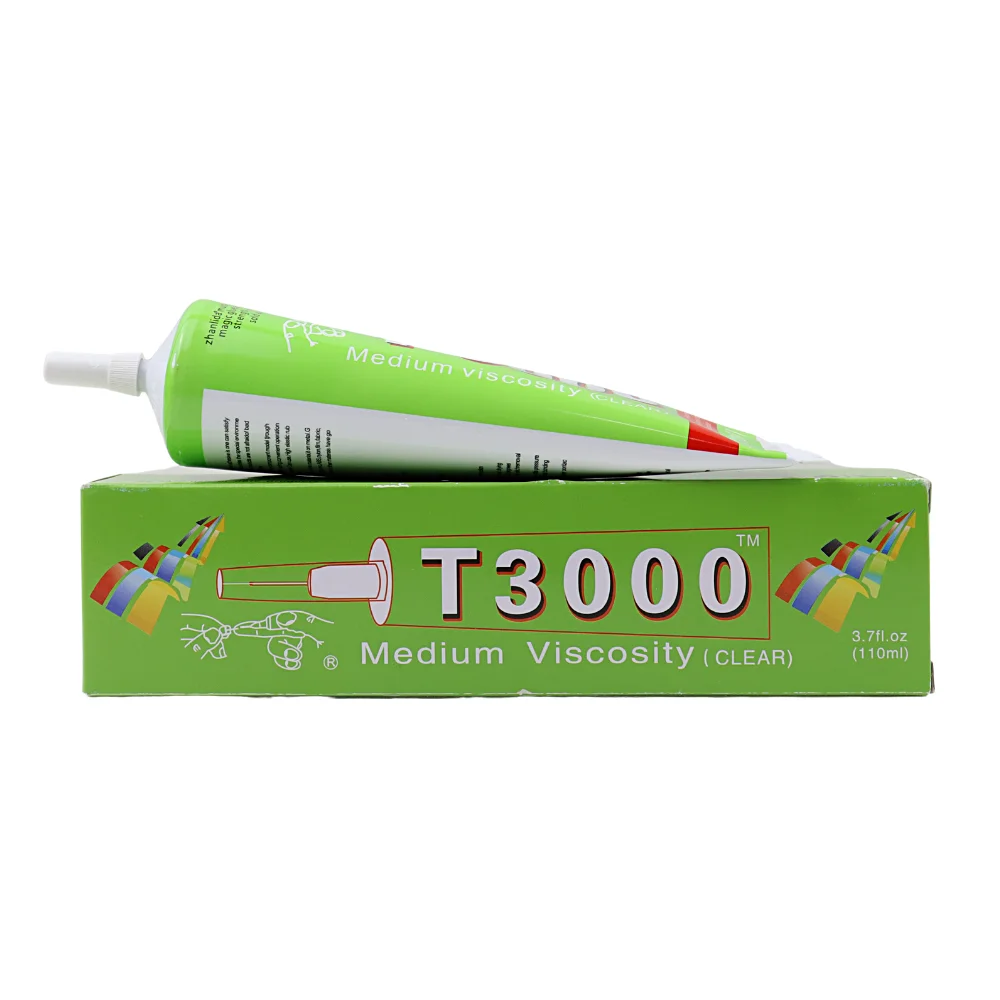 110ML Zhanlida T3000 Clear Contact Adhesive Universal Repair Glue Paper Materials Glue With Precision Applicator Tip images - 6