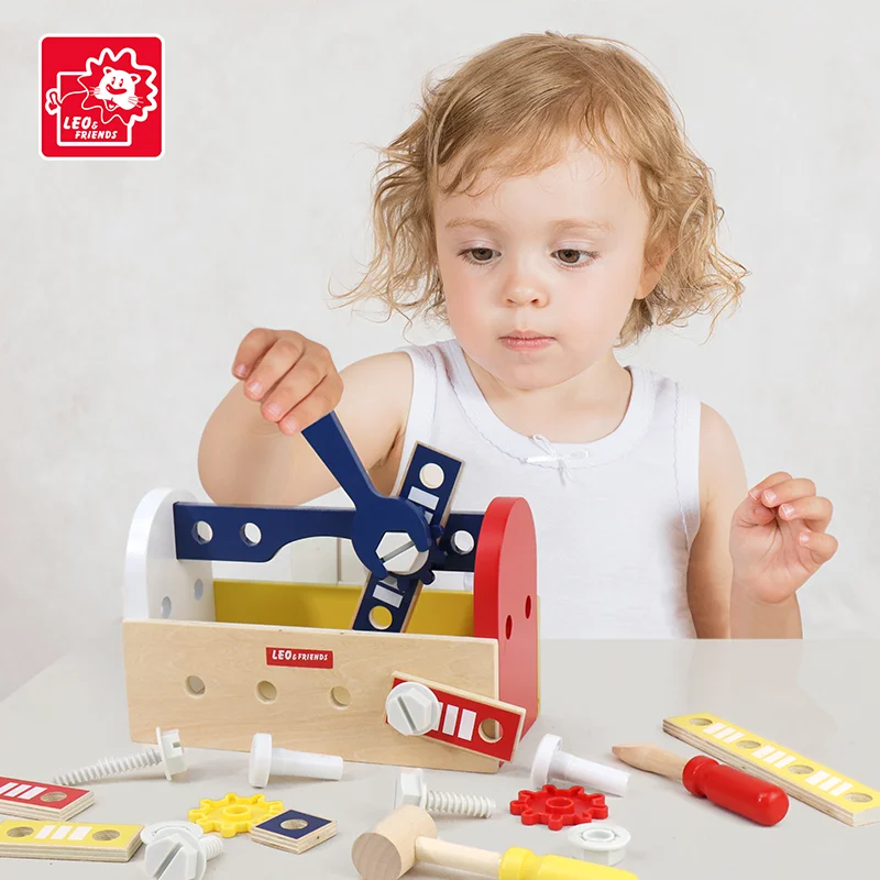 Детский Деревянный Ящик Для Инструментов Fix It' By Scientkidz С 28-компонентным Набором