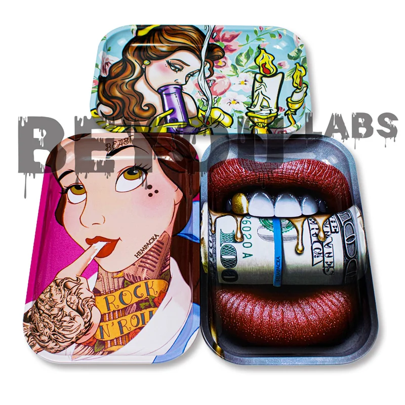 Милый поднос для курения аксессуары мельницы ручной рулон сигареты лоток из