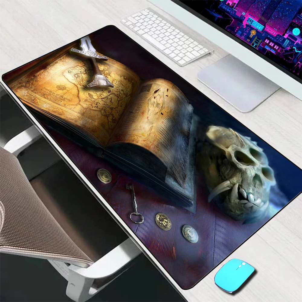 

Большой коврик для мыши Skyrim, игровые аксессуары, коврик для мыши, клавиатура, силиконовый компьютерный коврик для мыши, ПК, геймерский ноутб...