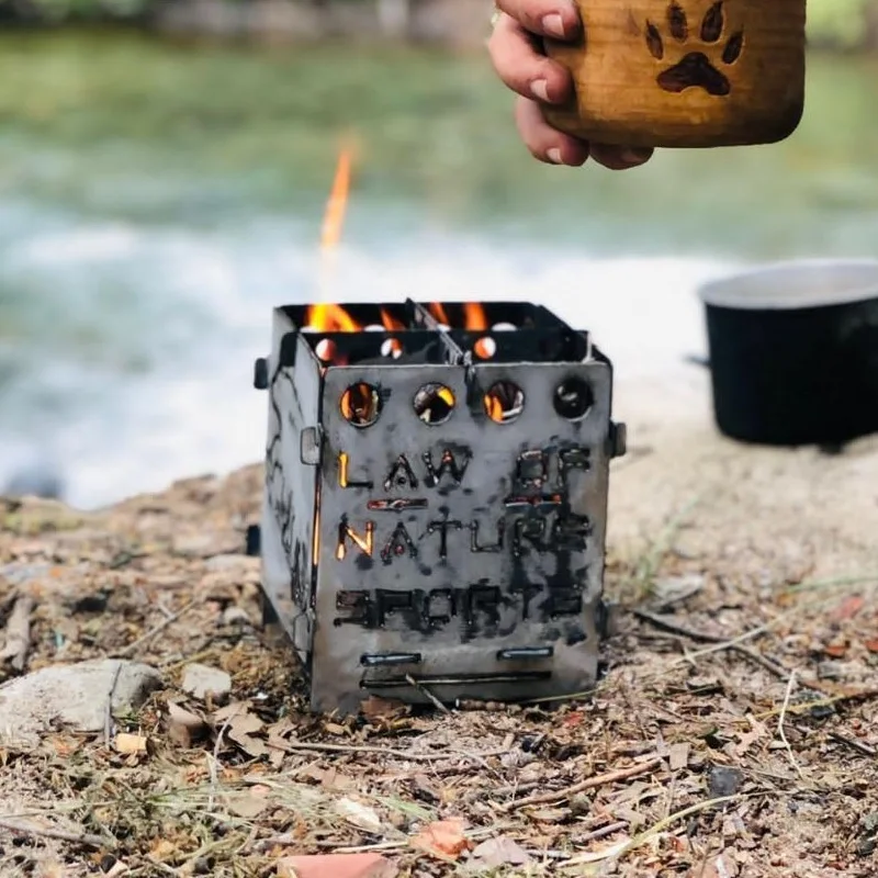 

(Закон о природных видах спорта) быстро устанавливаемая дровяная плита (средняя) для кемпинга дровяная плита Портативная Складная дровяная печи