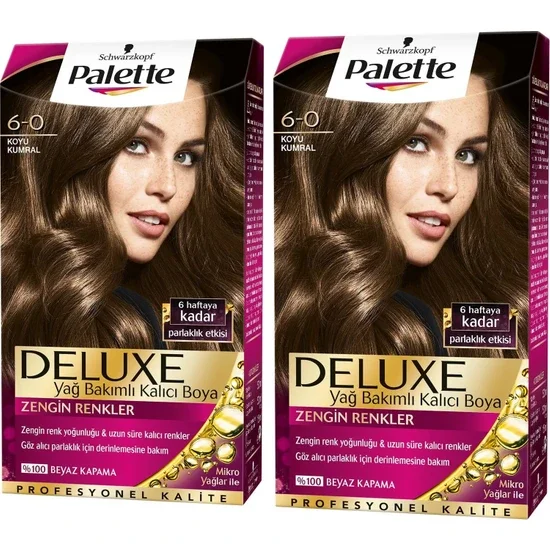 

Palette Deluxe Hair Color 6.0 Dark Auburn 2 Pieces