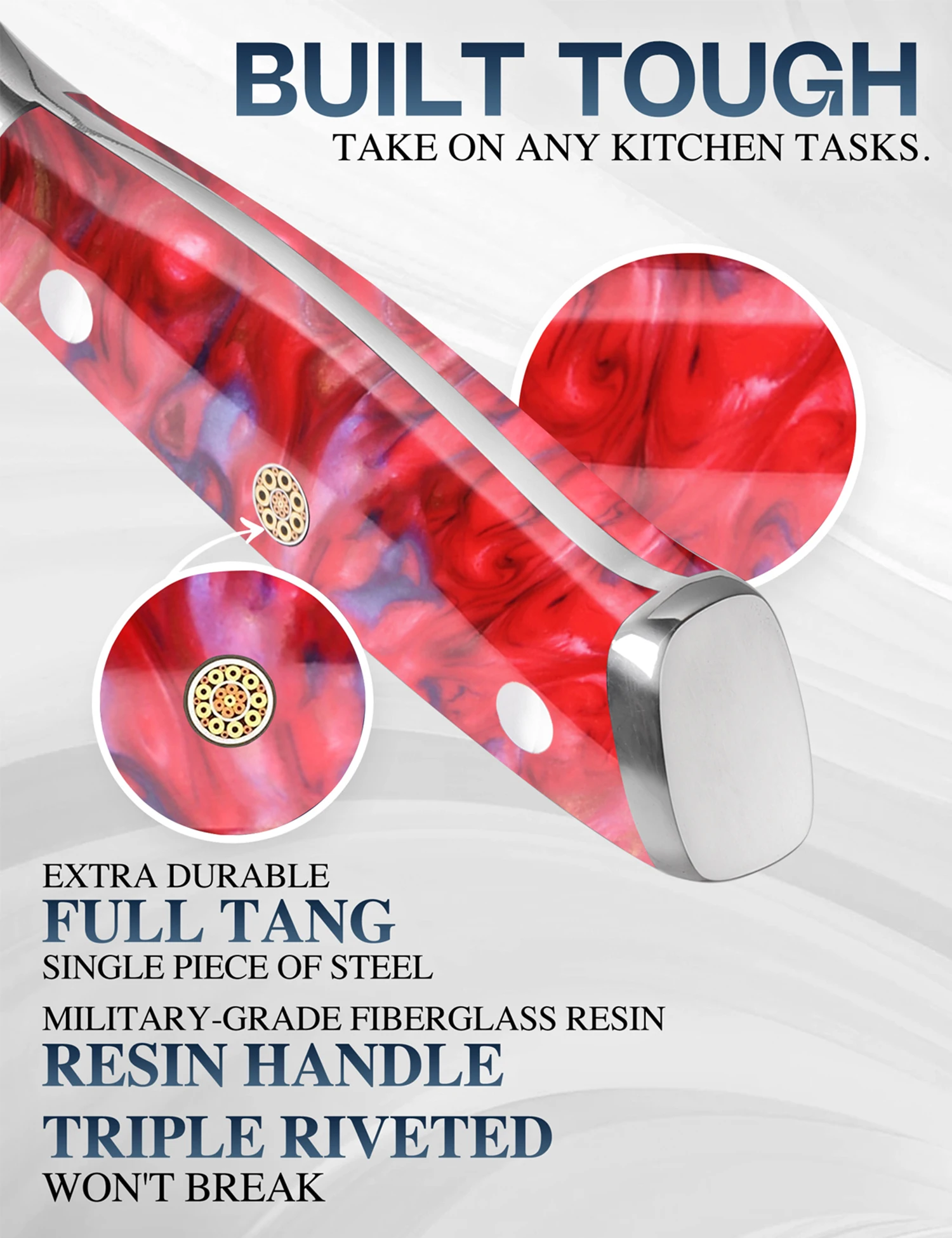 WILDMOK искусственный 5 дюймов супер острый универсальный нож для нарезки