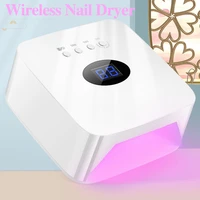 30led 128w rechargeable uv led nail lamp cordless portable nail dryer curing gel polish nail light for fast drying gel polish