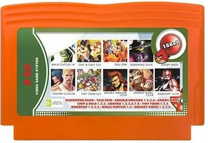 Картридж Сборник игр 188 в 1 A-188 DARKWING DUCK / CHIP and DALE 1.2.3 TURTLES 1.4 TALE SPIN POBOCOP1.2.3.4 C... |