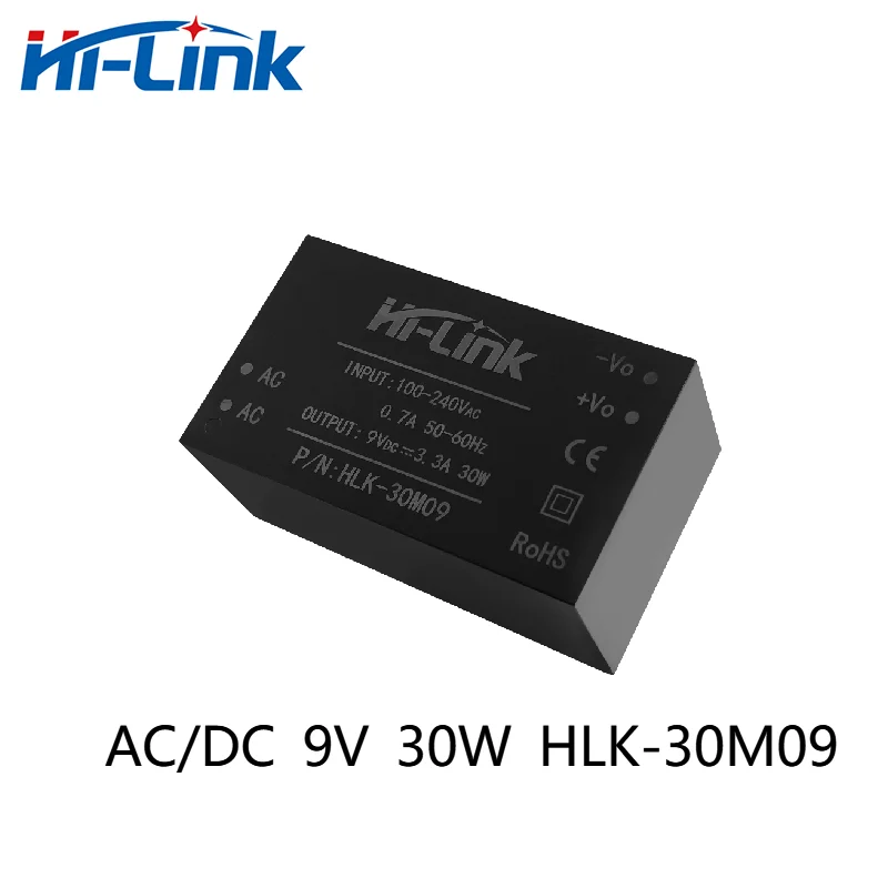 

Hi-Link AC/DC от 220 В до 9 В/12 В/15 В/24 В 30 Вт модуль источника питания Hi-Link оригинальный преобразователь модуля питания