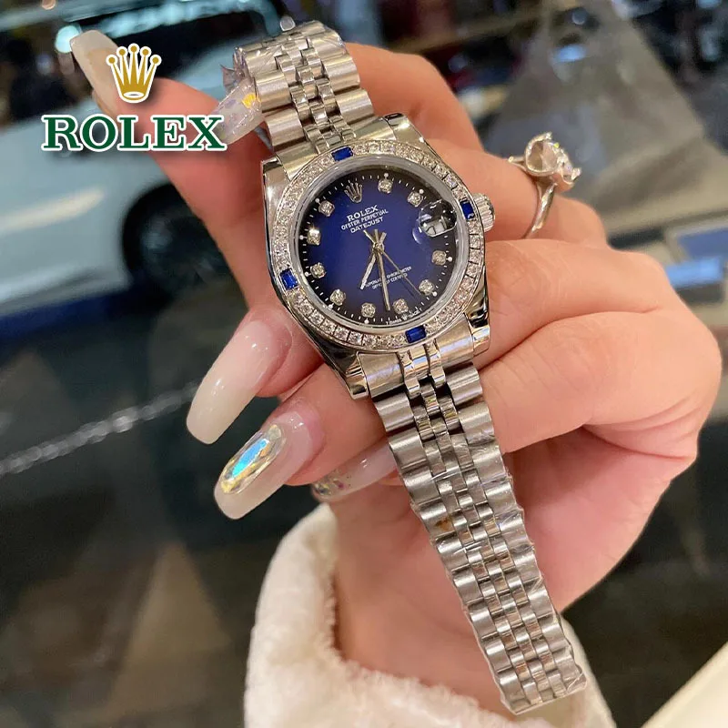 Часы в стиле Rolex великолепные элитные с большим бриллиантовым кольцом