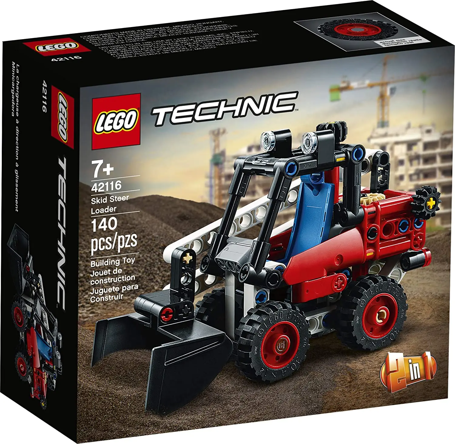 Погрузчик с бортовым поворотом LEGO Technic 42116 набор для строительства моделей детей
